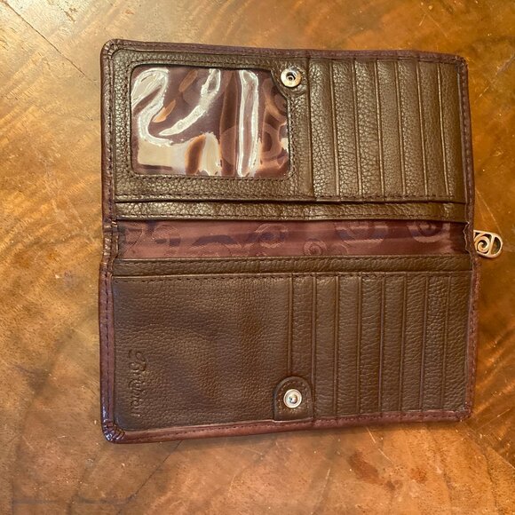 Vintage Brighton Brown Leather Wallet EUC - Picture 4 of 7